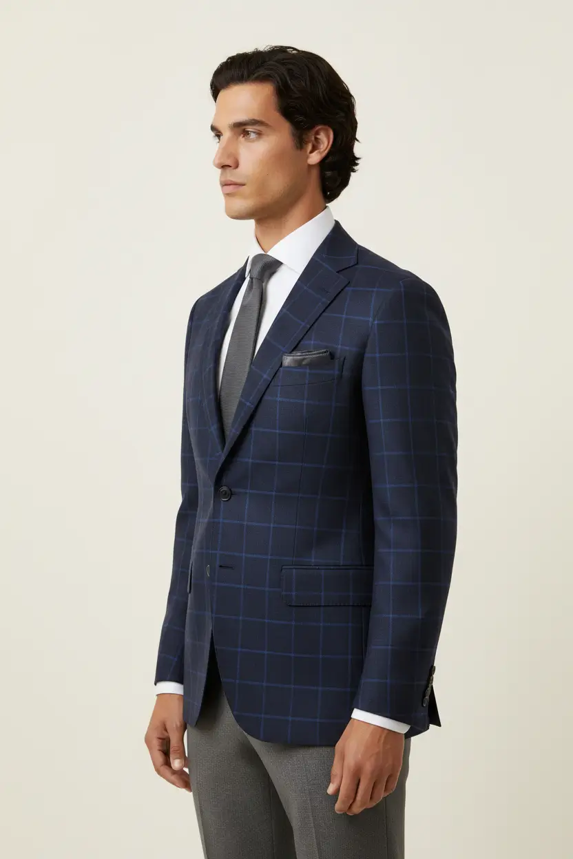 Men's Navy Blue Jacket Blazer / Sport Coat Image 2