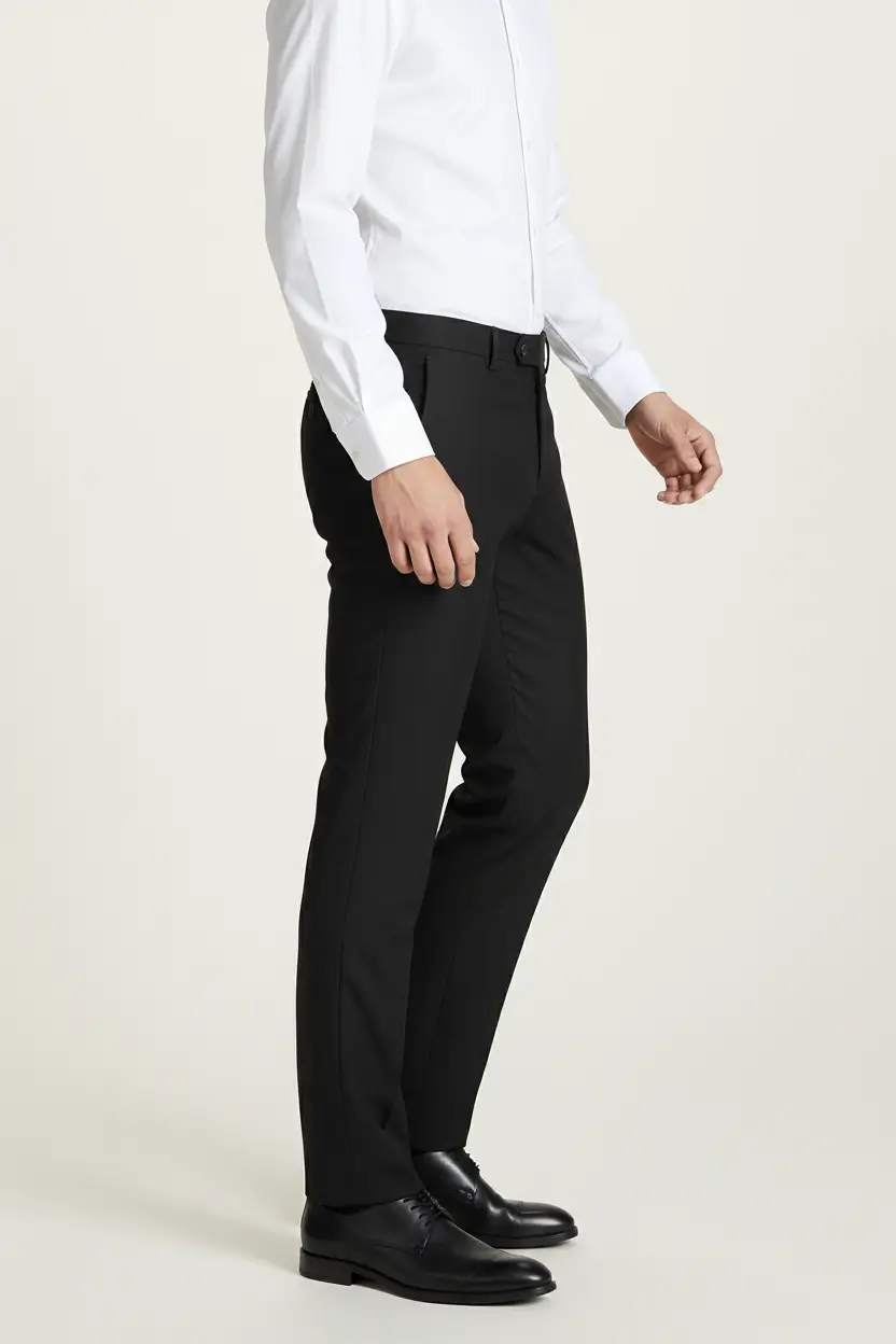 Men's Black Classic/Slim Pant Image 2
