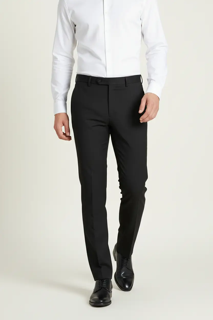 Men's Black Classic/Slim Pant Image 1