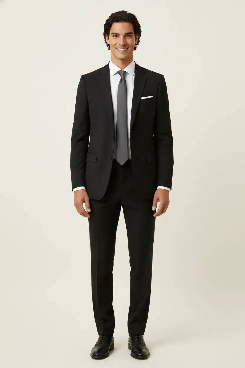 Men's Black Suit Slim Fit & Regular Fit Image 1