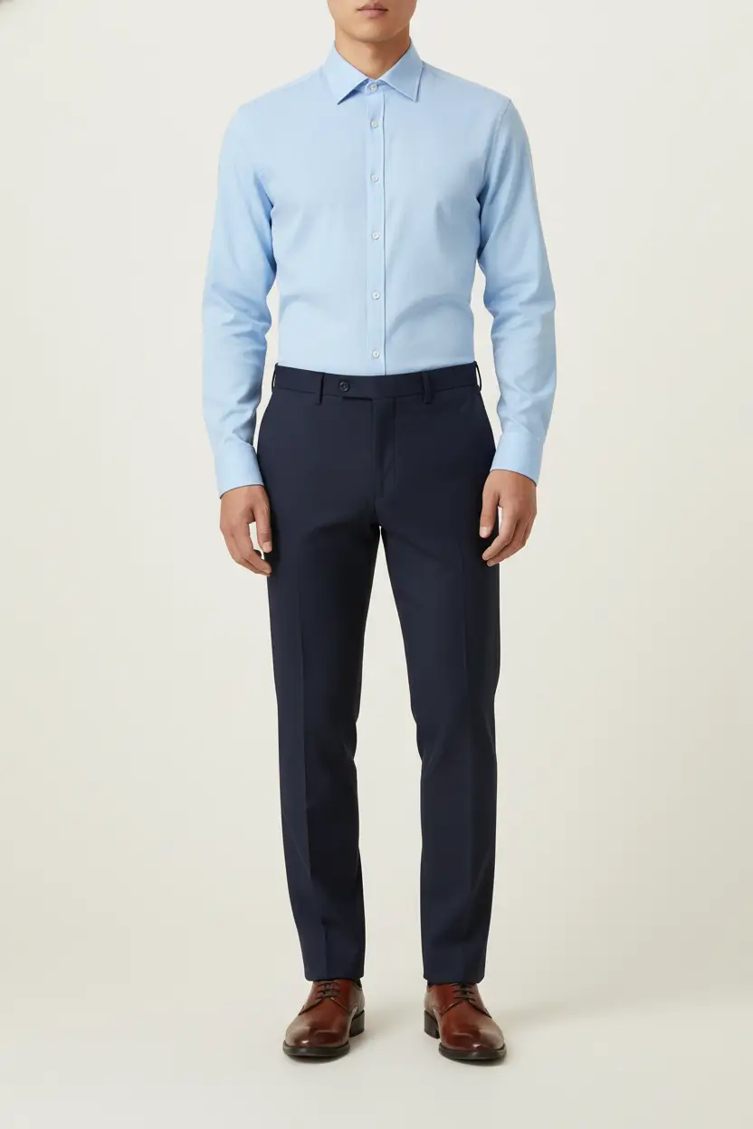 MENS CLASSIC NAVY  PANTS Image 1