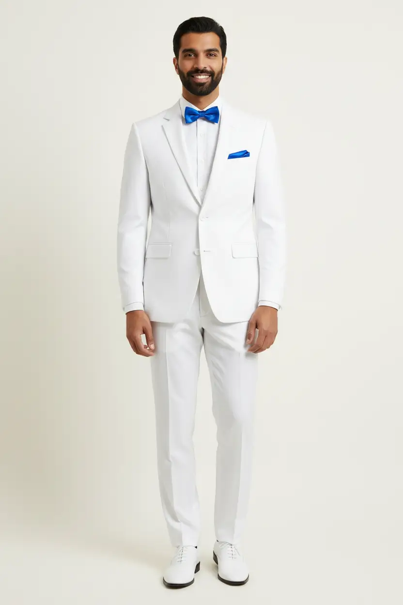 Men's White Suit Image 1