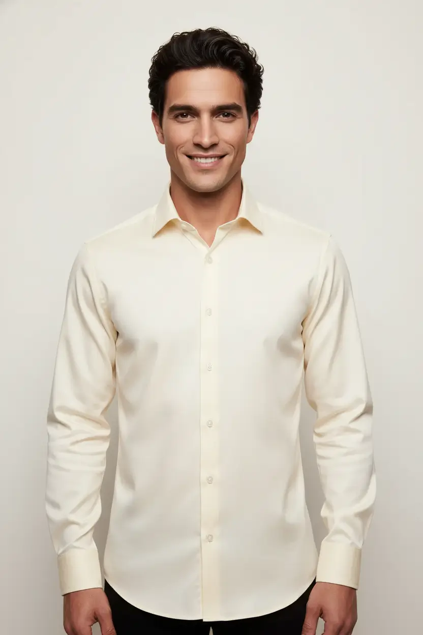 Ecru Dress Shirt Image 1