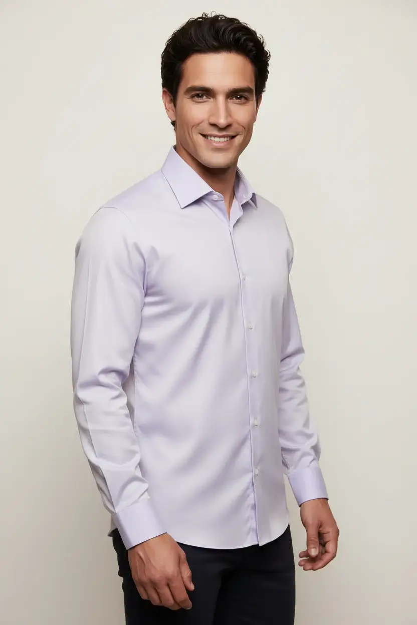 Lavender Dress Shirt Image 2