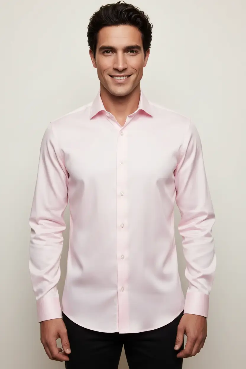 Light Pink Dress Shirt Image 1