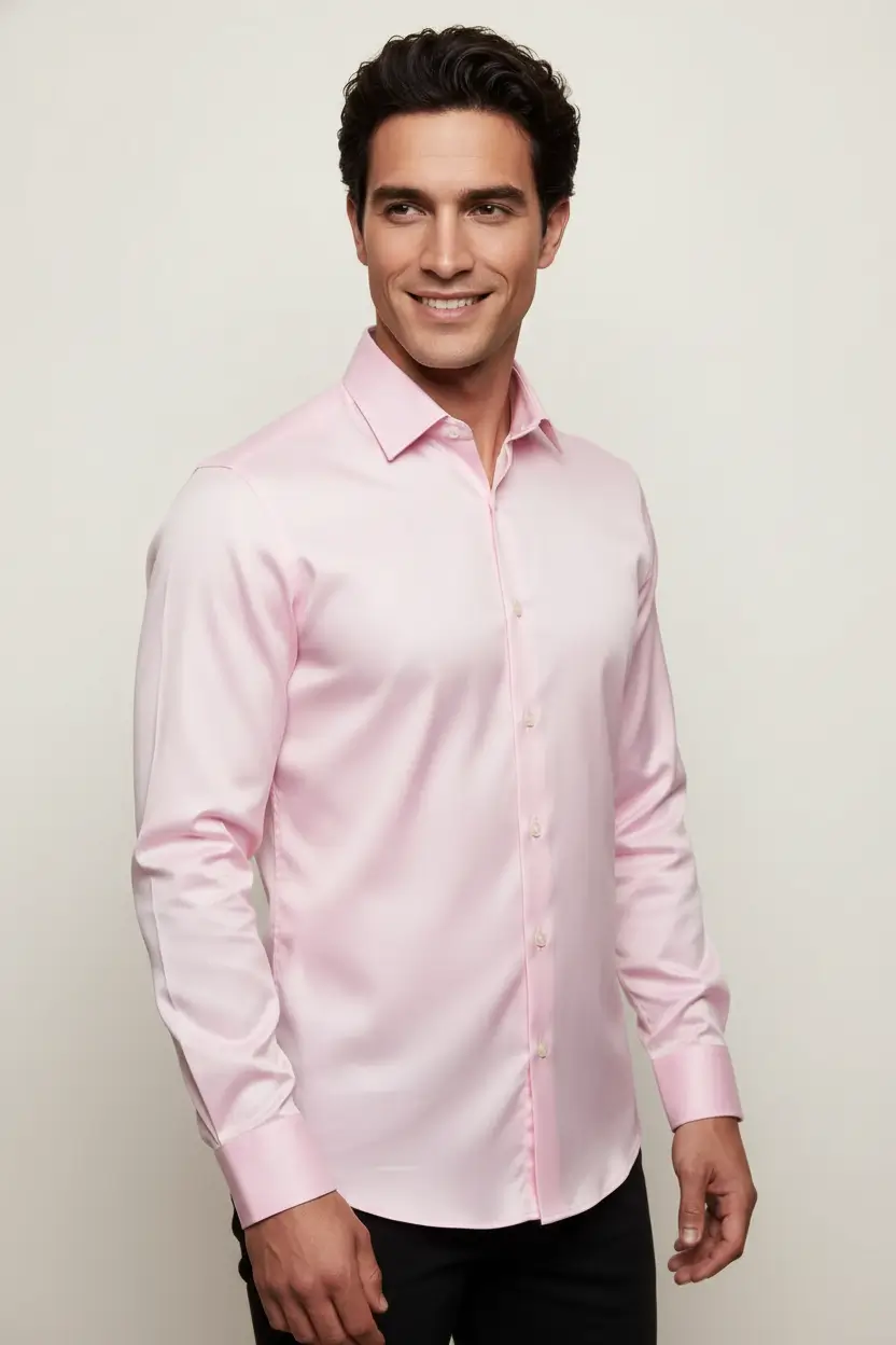 Light Pink Dress Shirt Image 2