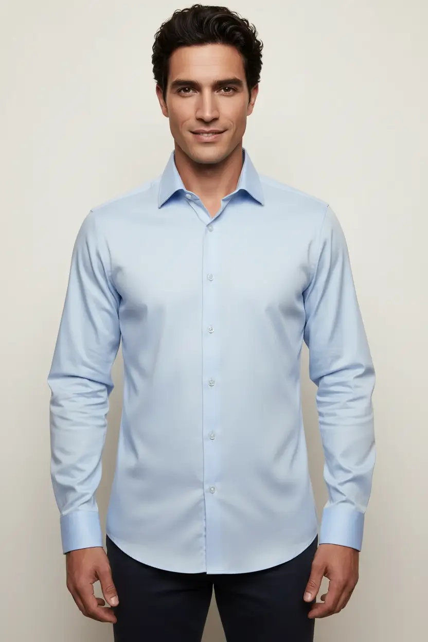 Sky Blue Dress Shirt Image 1
