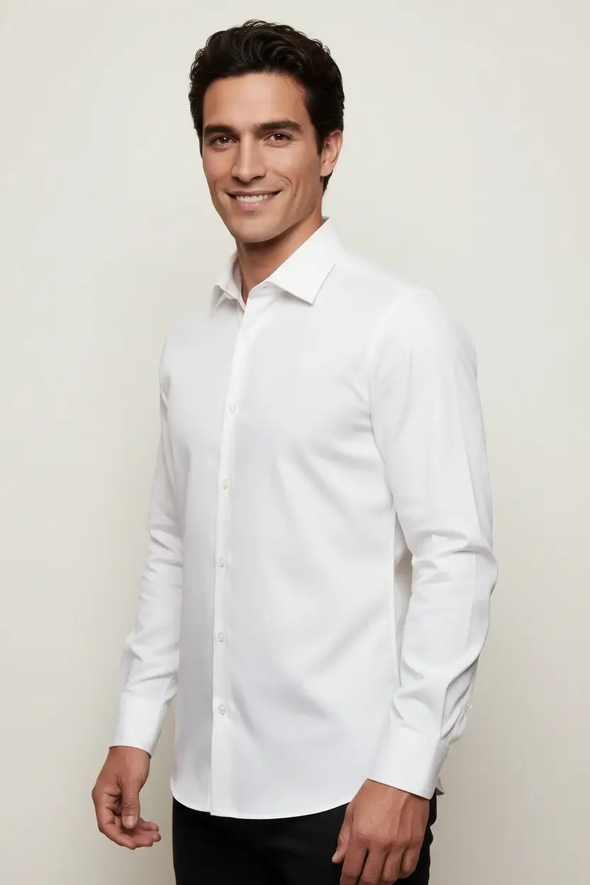 White Dress Shirt Image 2