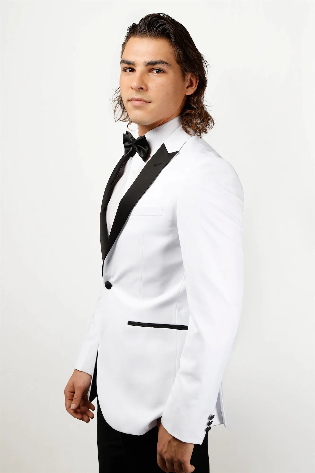 White Slim Fit 2-Piece Shawl Lapel Tuxedo Suit  Alex_White