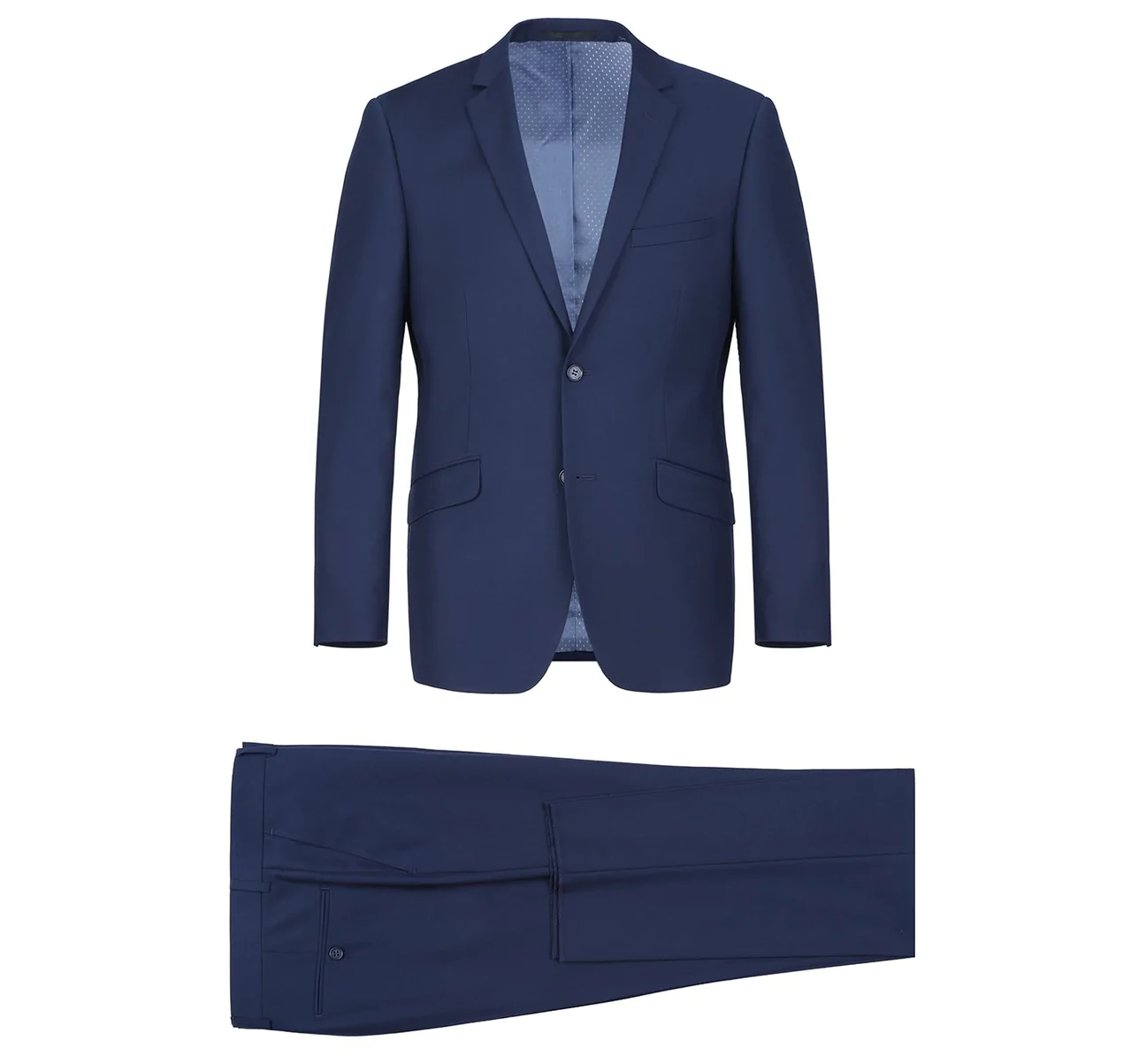 Ink Blue 2-Piece Slim Fit Notch Lapel Solid Suit Bailey_Ink_Blue