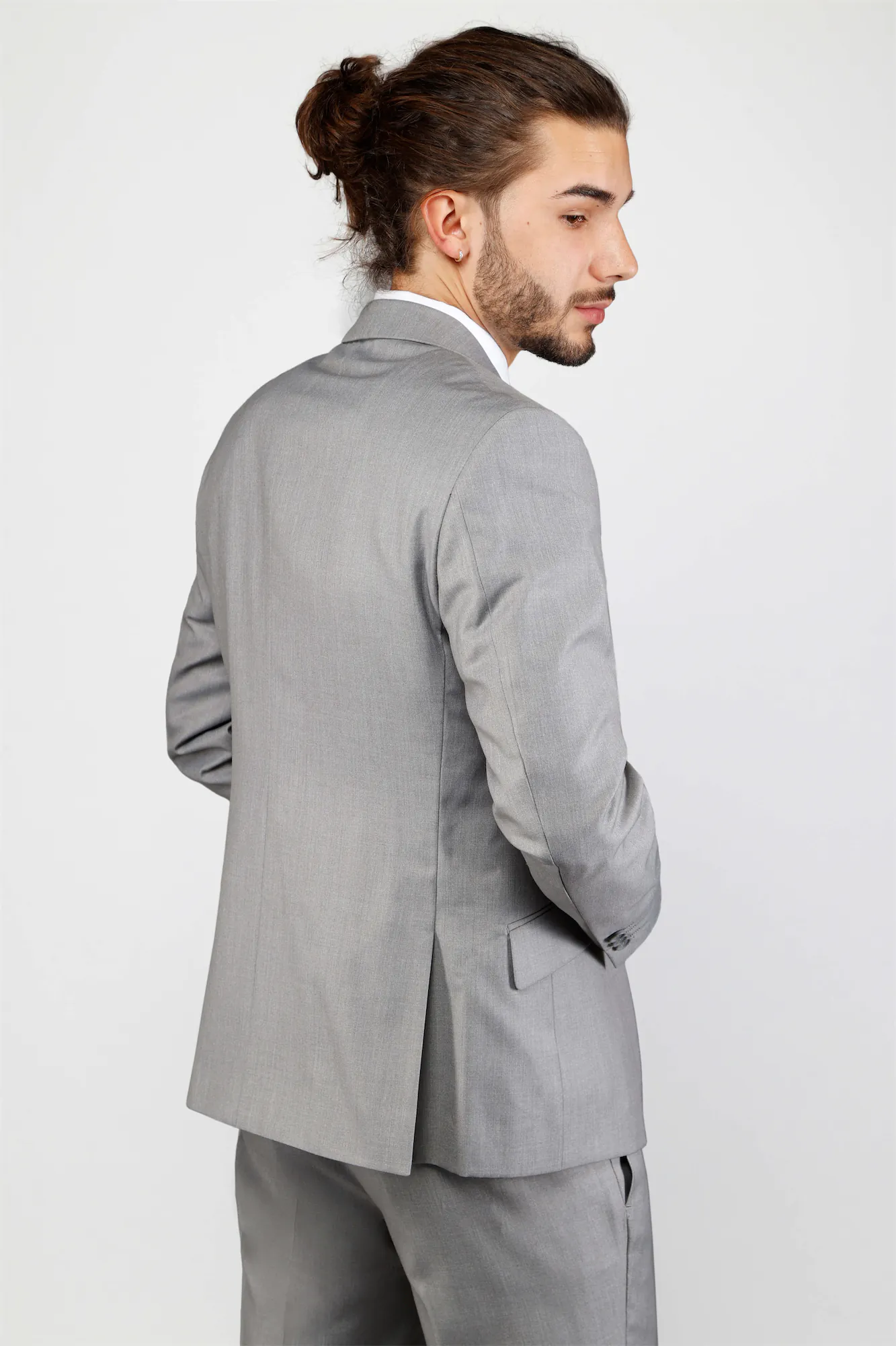 Light Grey 2-Piece Single Breasted 2 Button Suit Bailey_Light_Grey