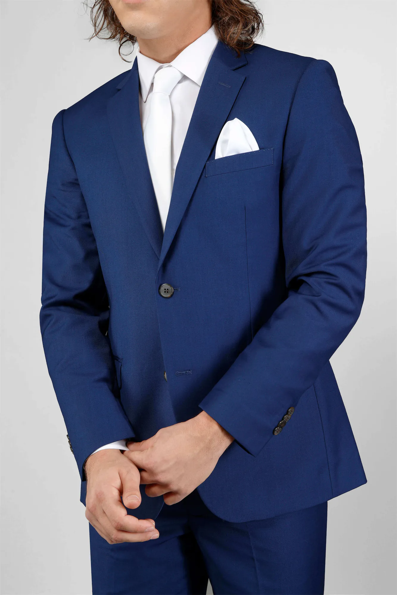 Dark Blue Notch Lapel Suit