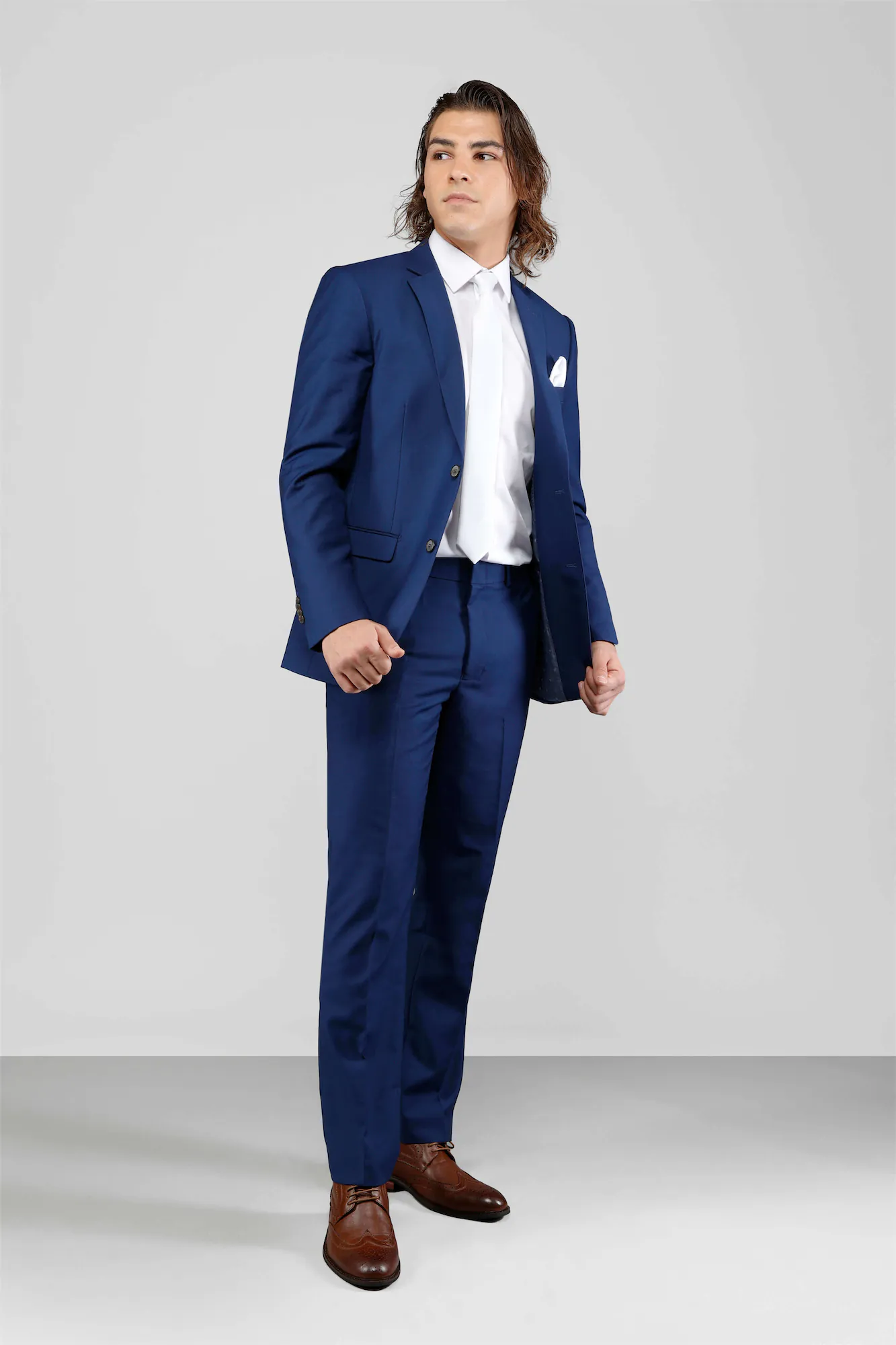Royal Blue 2-Piece Single Breasted Notch Lapel Suit Alex_Cobalt
