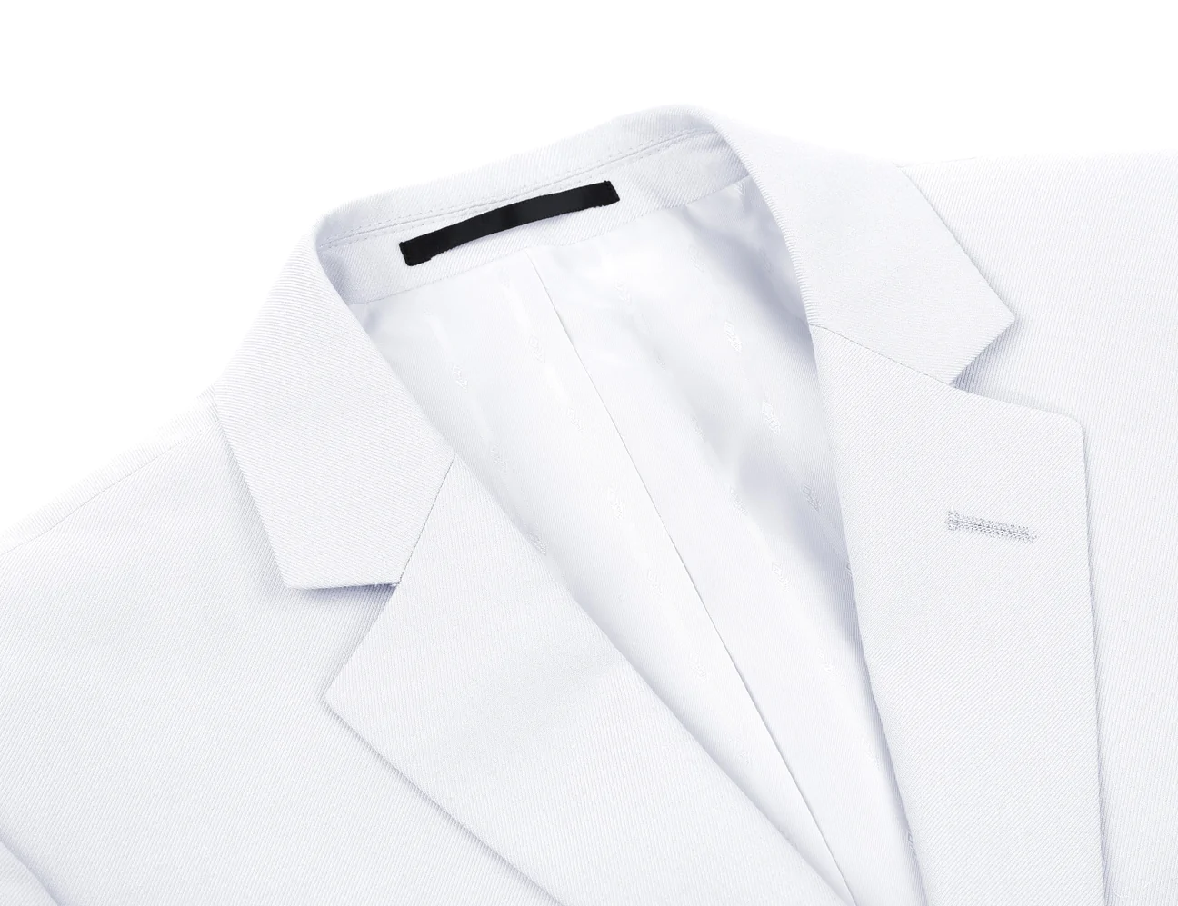 White 2-Piece Single Breasted Notch Lapel Suit Jon_White_Suit